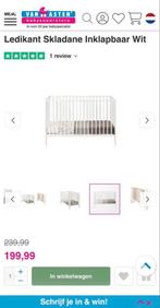 Inklapbaar Ledikant Skladane Wit - Compact en Handig, Ophalen of Verzenden, Nieuw, Ledikant