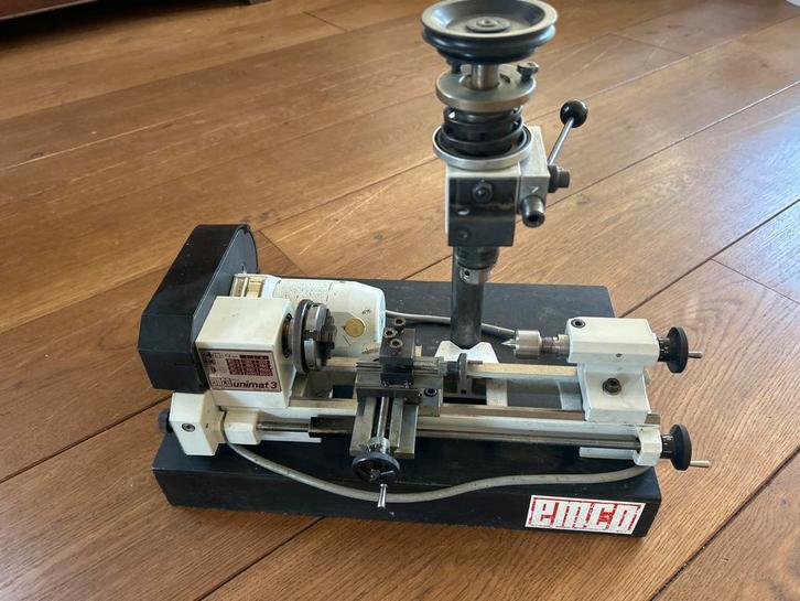 EMCO Unimat 3 Draaibank met Freeskolom - Compleet, Doe-het-zelf en Verbouw, Draaibanken, Gebruikt, Metaaldraaibank, Minder dan 500 mm