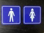 Vintage NS man/vrouw WC Pictogrammen bordjes (geen emaille), Ophalen of Verzenden, Zo goed als nieuw, Trein, Overige typen