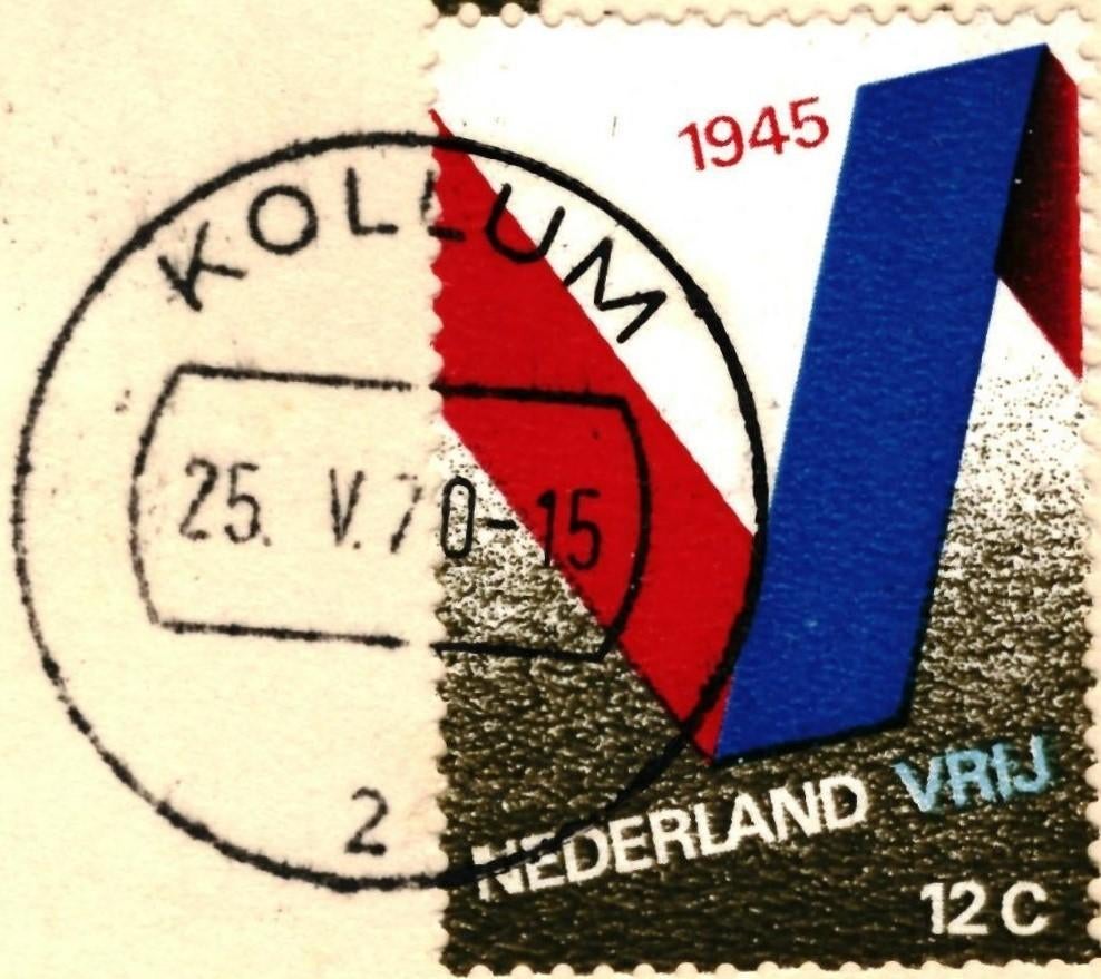 801314 Drachten 1970 Friesland _Gelopen met mooie zegel, Verzenden, 1960 tot 1980, Gelopen, Friesland