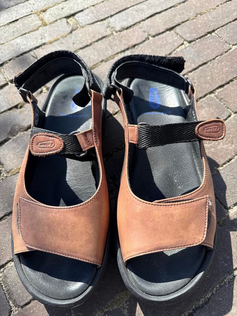 Wolky sandalen maat 41, Kleding | Dames, Schoenen, Ophalen of Verzenden, Gedragen, Bruin, Sandalen of Muiltjes