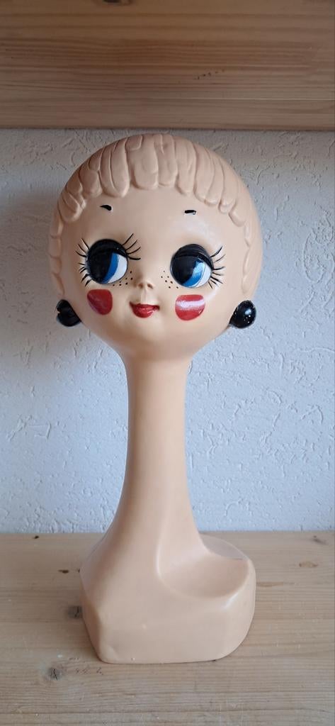 Twiggy-mannequinhoofd, Ophalen of Verzenden, Zo goed als nieuw