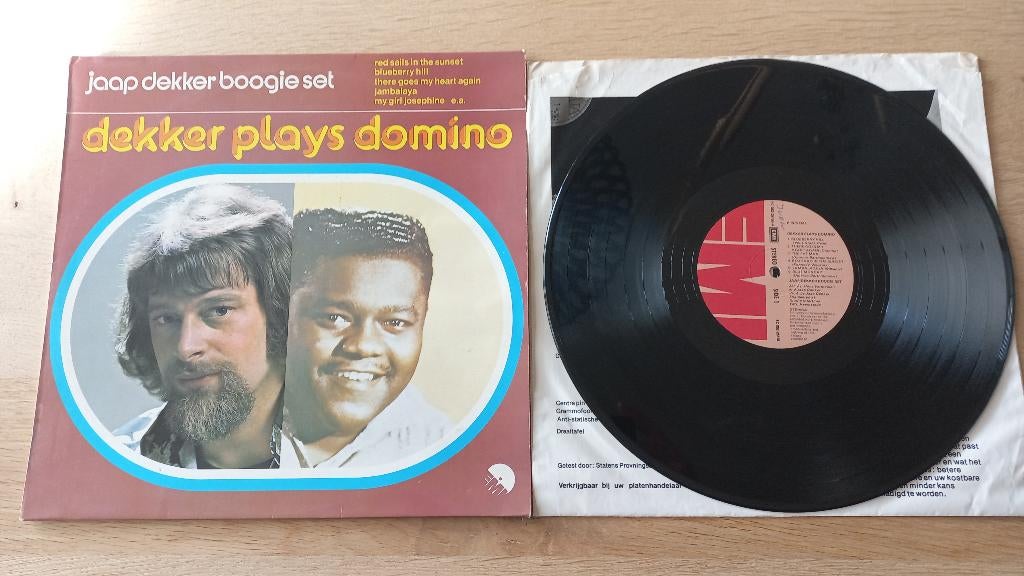 jaap dekker plays domino, 1960 tot 1980, Gebruikt, Ophalen of Verzenden, Inclusief binnenhoes