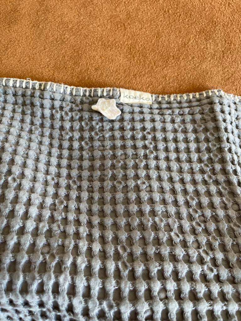 Koeka baby kleedje wafelstof grijs, Kinderen en Baby's, Ophalen of Verzenden, Zo goed als nieuw