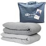 Verzwaringsdeken met 3 bamboo hoezen, Eenpersoons, Overige typen, Ophalen of Verzenden, Zo goed als nieuw