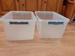 2 Opbergboxen zonder deksel - Gratis af te halen, Ophalen, Gebruikt, Minder dan 50 cm, Minder dan 50 cm