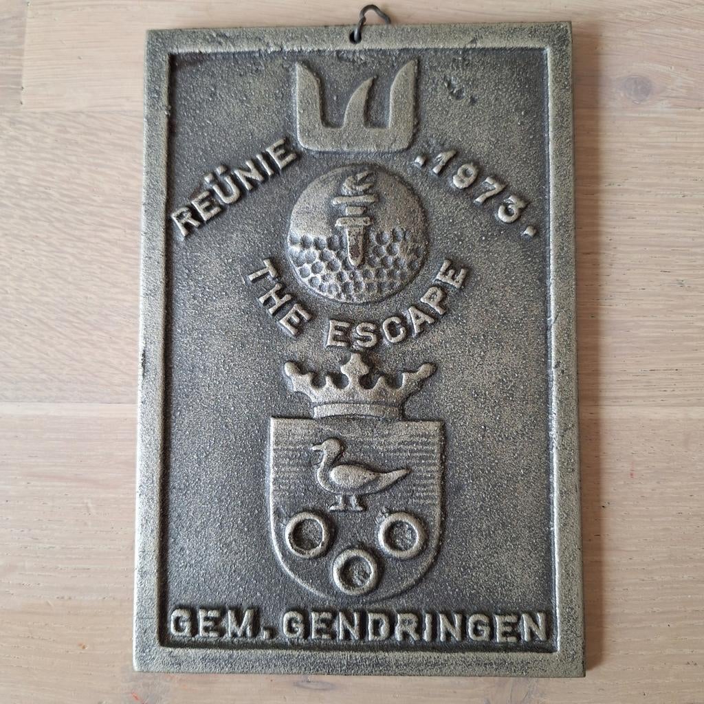 The Escape Gendringen schild WO2 piloten hulp, Antiek en Kunst, Ophalen