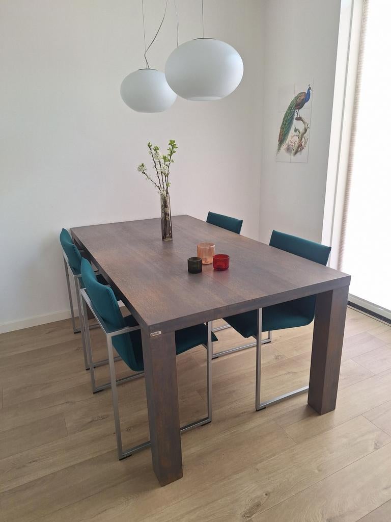 Bert Plantagie eiken eettafel, 180 x 100, Huis en Inrichting, Tafels | Eettafels, Ophalen, Gebruikt, 100 tot 150 cm, Eikenhout