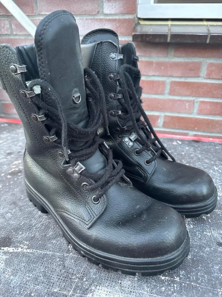 Zwarte Leren Legerkisten - Maat 43 (270), Kleding | Heren, Schoenen, Zwart, Boots, Nieuw, Ophalen of Verzenden