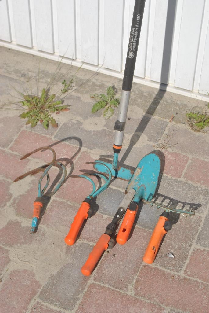 Tuingereedschap, Gardena alu 150, steel + div., Ophalen, Gebruikt, Overige soorten, Gardena / Husqvarna