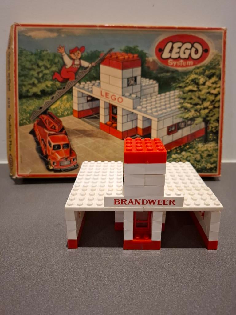 Zeldzame LEGO set 308-3 Brandweer, compleet met doos, Gebruikt, Compleet, Overige thema's, Lego