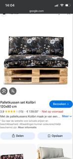 GEZOCHT: Palletkussen set Kolibri 120x80 cm, Tuin en Terras, Tuinmeubel-accessoires, Ophalen of Verzenden, Gebruikt