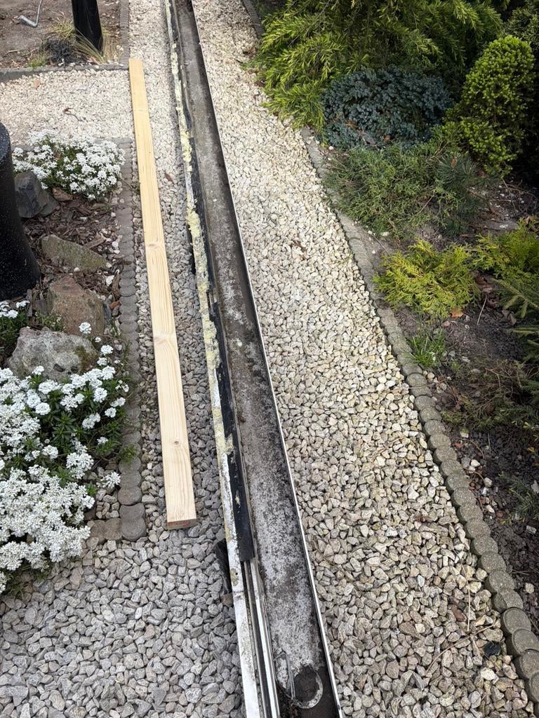 Aliminium dakgoot, Ophalen, Zo goed als nieuw, 80 mm of meer, Dakgoot