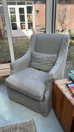 Twee oorfauteuils met stoffen bekleding, Huis en Inrichting, Fauteuils, Ophalen, Gebruikt, Stof