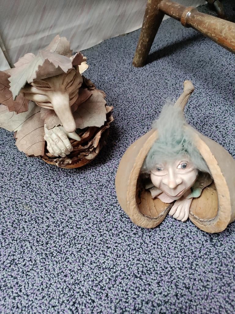 grappige figuren, Antiek en Kunst, Overige onderwerpen, Handgemaakt, 20 - 50 cm, Overige materialen