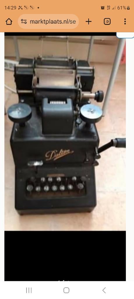 Antiek telmachine, Antiek en Kunst, Ophalen of Verzenden