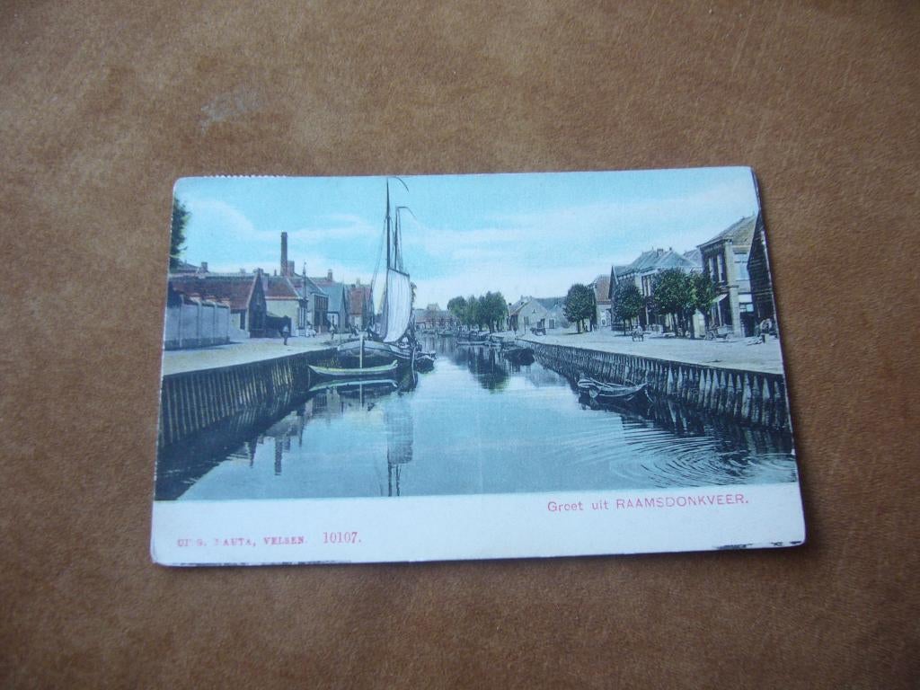 RAAMSDONKVEER   BRIEFKAART, Verzamelen, Ansichtkaarten | Nederland, Ophalen of Verzenden, Voor 1920, Gelopen, Noord-Brabant