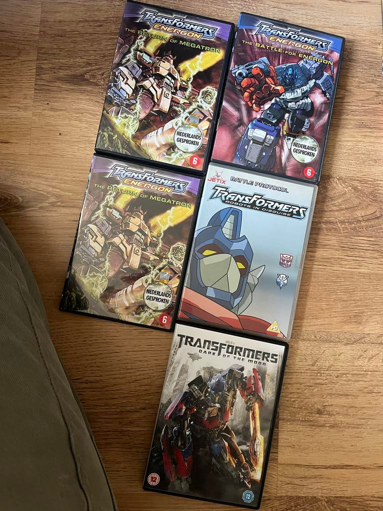 Transformers DVD collectie - 6 films en series, Cd's en Dvd's, Dvd's | Tekenfilms en Animatie, Gebruikt, Tekenfilm, Amerikaans