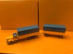 Tekno Scania Vabis LS110 Super 6x2 met 2-as aanhanger, Ophalen of Verzenden, Gebruikt, Bus of Vrachtwagen, Tekno