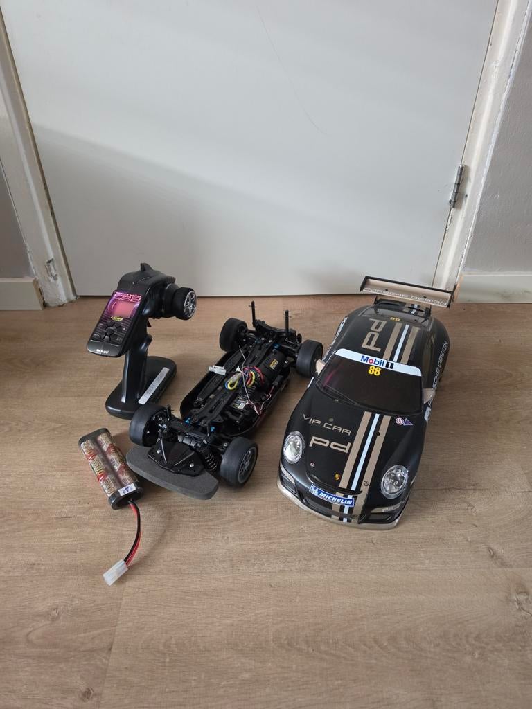Porsche tamiya tt01, Hobby en Vrije tijd, Elektro, Nieuw, Ophalen of Verzenden, Schaal 1:10
