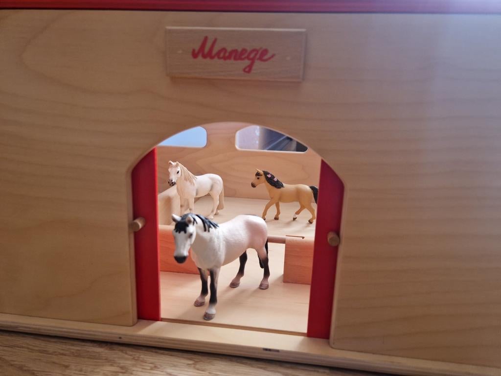 Houten manege, Ophalen of Verzenden, Zo goed als nieuw