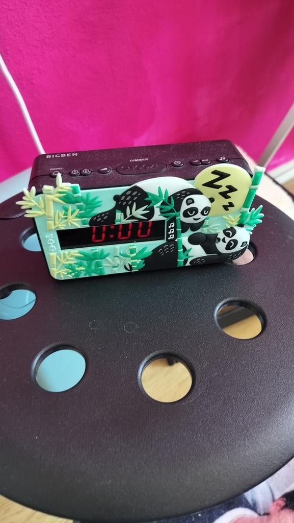 Kinderwekker met Dieren Geluiden - Panda Design, Ophalen of Verzenden, Zo goed als nieuw, Digitaal, Wekker of Tafelklok