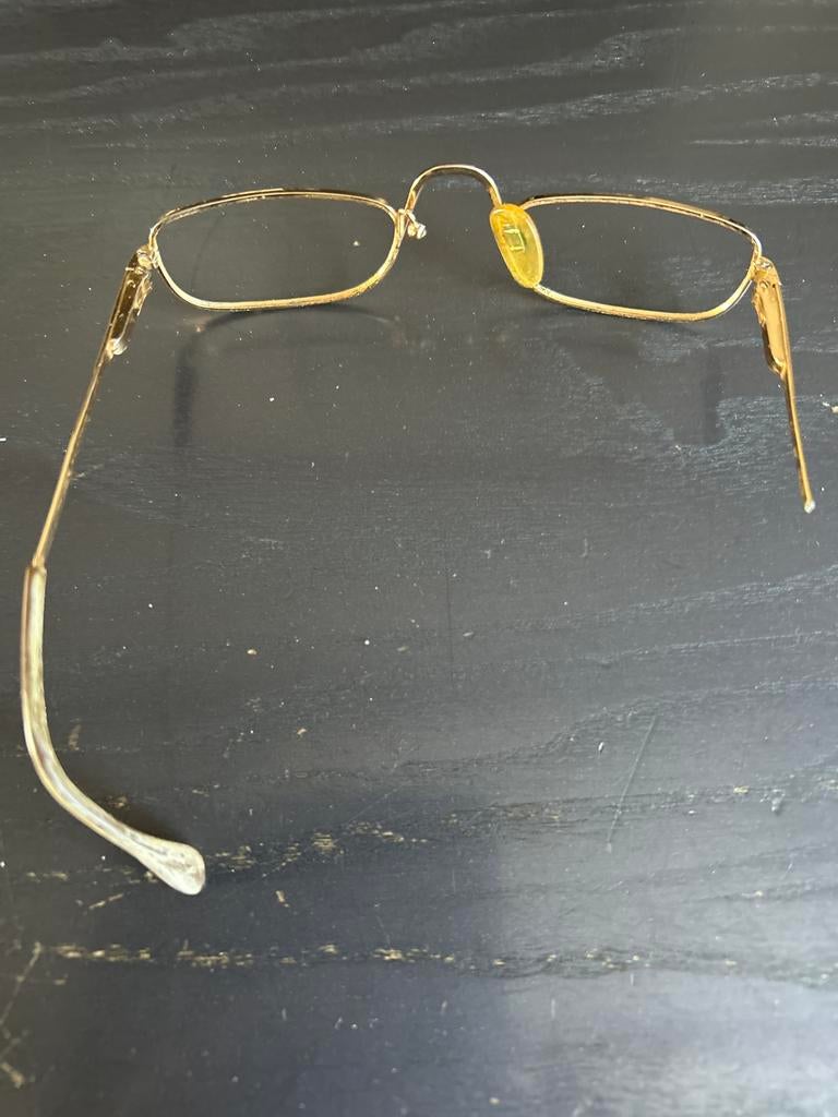 Vintage gouden brilmonturen (2 stuks), Ophalen of Verzenden, Gebruikt, Bril, Overige merken