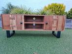 TV meubel mangohout, Ophalen, Gebruikt, 100 tot 150 cm, Minder dan 100 cm