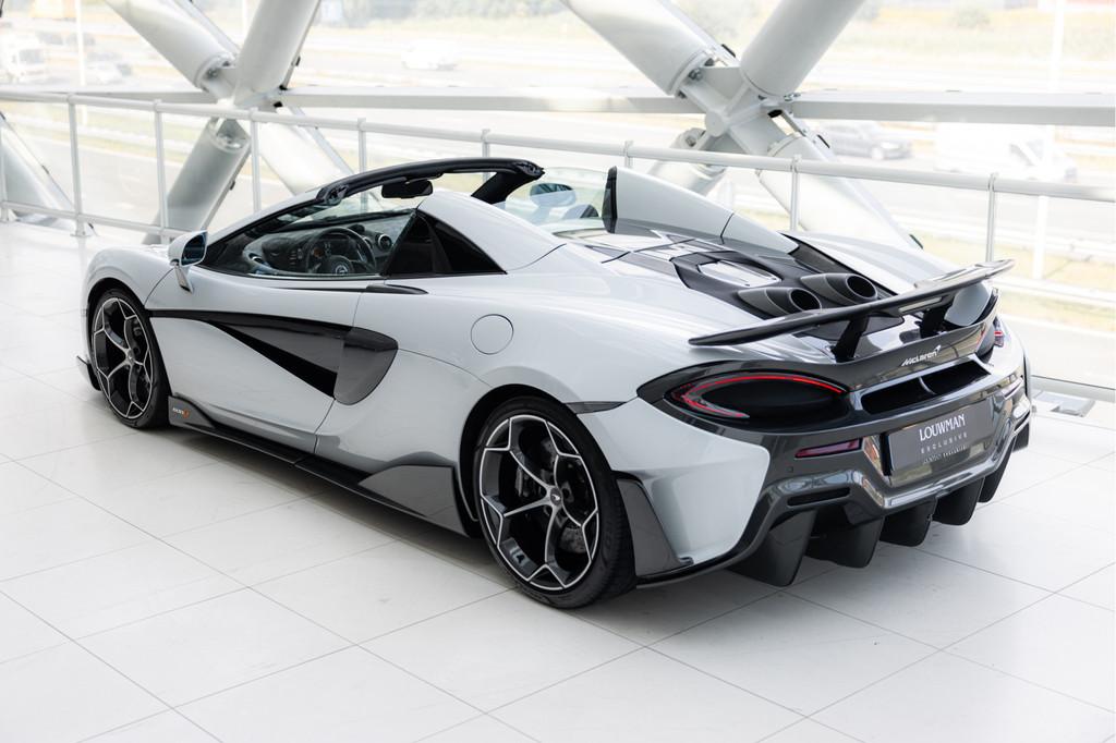 McLaren 600LT Spider 3.8 V8 | MSO Cirrus Grey | Noselift |, Auto's, McLaren, Automaat, Achterwielaandrijving, Gebruikt, Cabriolet