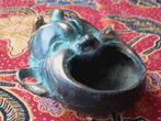 Mooi zwaar antiek offerpotje uit Indonesië van brons 8 cm., Antiek en Kunst, Ophalen of Verzenden