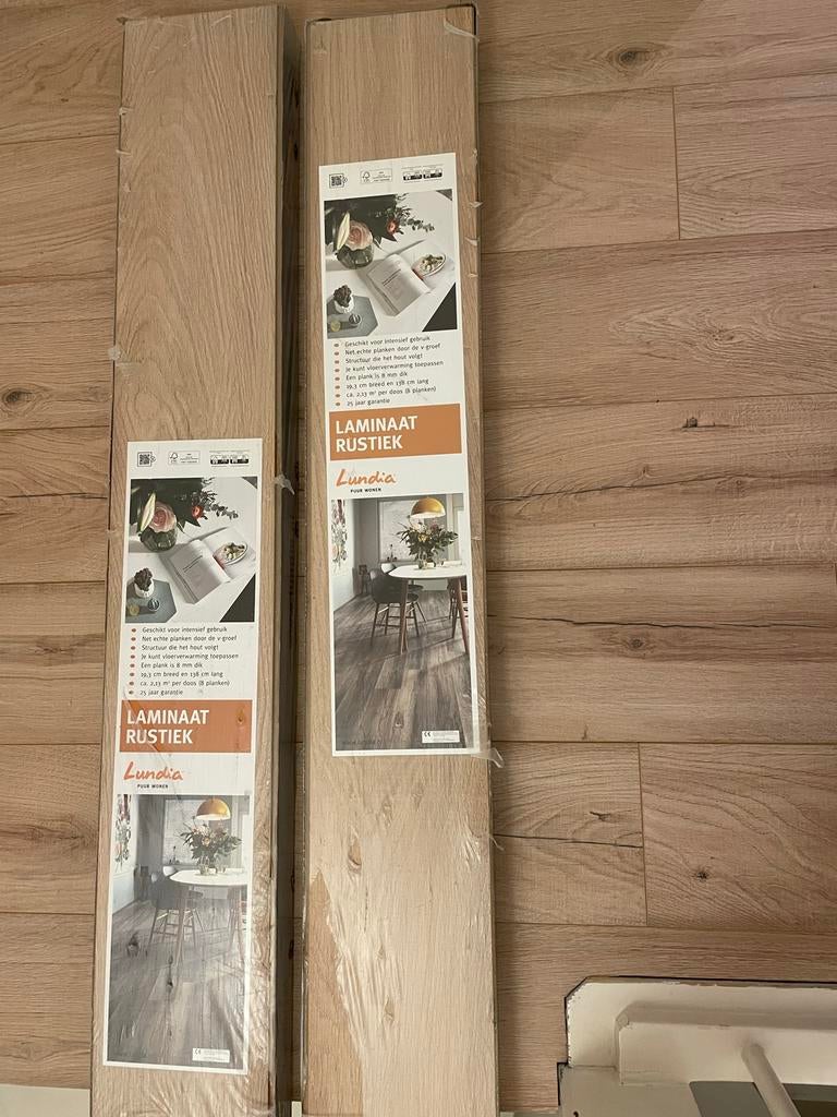 Lundia Laminaat Rustiek - Nieuw in verpakking, Ophalen, Bruin, Nieuw, Minder dan 10 m²