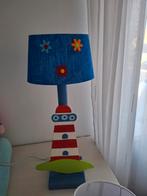 Zelfgemaakte vuurtoren lamp met gepimte of witte kap, Huis en Inrichting, Ophalen of Verzenden