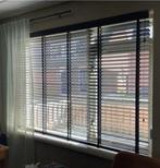 Jaloezie, hout, zwart/bruin, Ophalen, Gebruikt, Bruin, 100 tot 150 cm