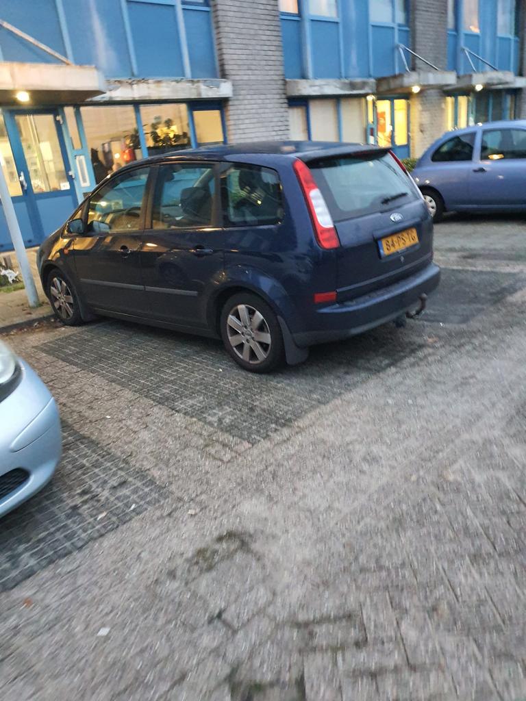 Ford C-Max 1.8 88KW 2004 Blauw, Auto's, Ford, Voorwielaandrijving, 1287 kg, 4 cilinders, Blauw