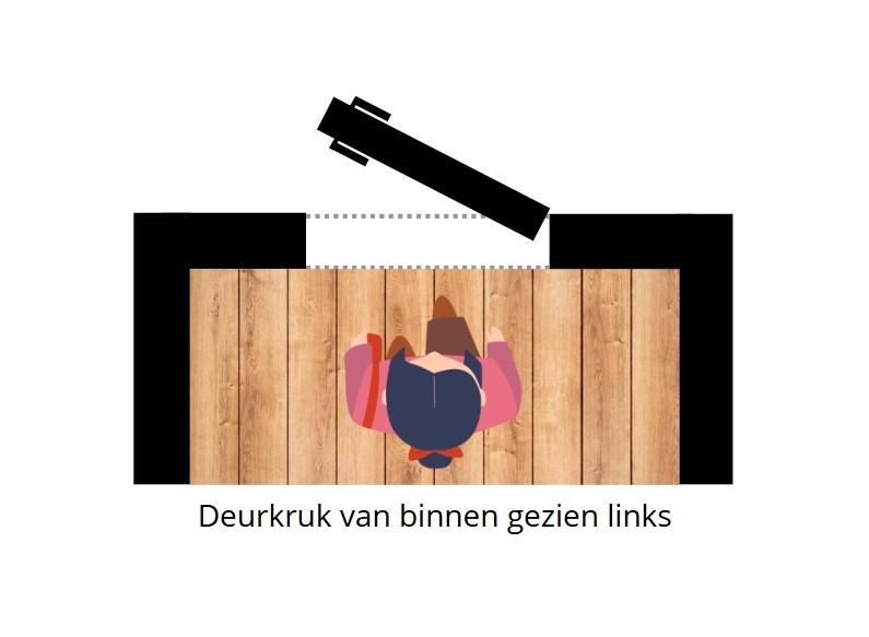 Kunststof Buitendeur 2-3 glas b104 x h249 cm  -1743-, Kunststof, Gebruikt, 215 cm of meer, Niet ingevuld