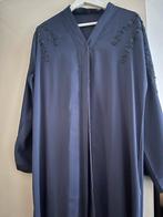 Elegante Dubai Abaya Maat 56 - blauw met kralen, Kleding | Dames, Maat 38/40 (M), Blauw, Ophalen of Verzenden, Zo goed als nieuw