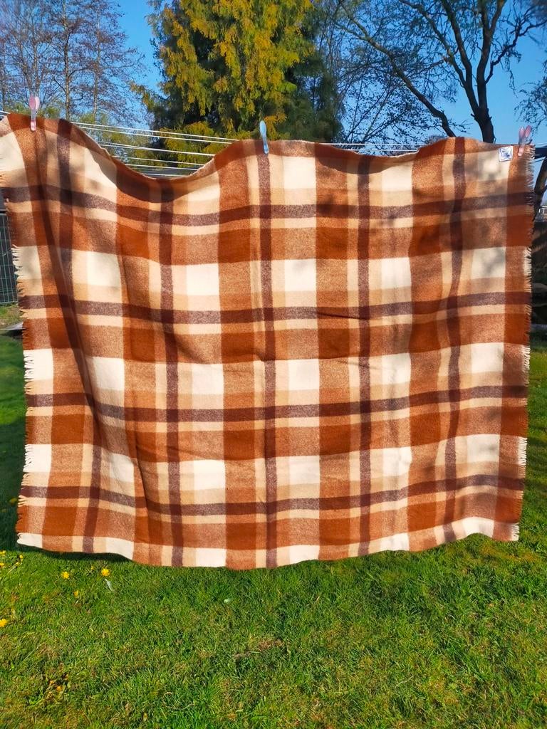 Vintage wollen deken, Ophalen of Verzenden