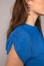Studio anneloes taurus shirt met rimpel mouwtje XXL kobalt, Blauw, Maat 46/48 (XL) of groter, Ophalen of Verzenden, Zo goed als nieuw