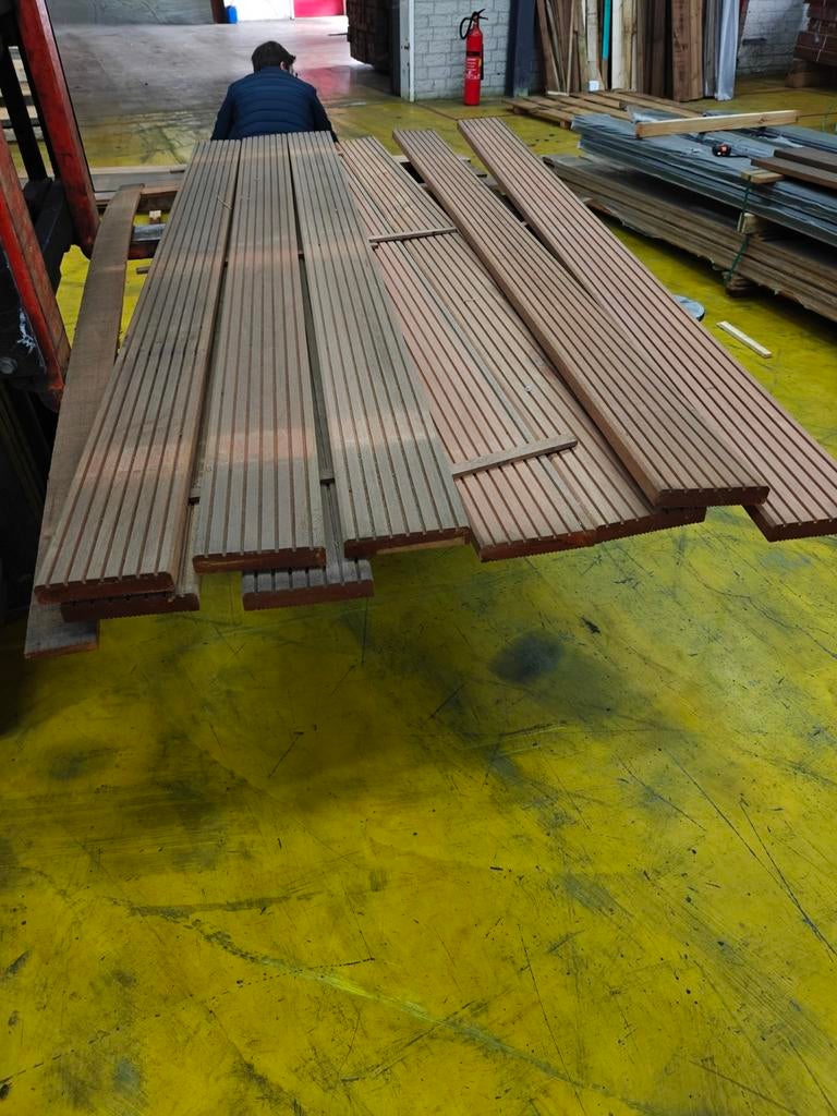 10 hh vlonderplanken 28 x 145 L. 2.15, Tuin en Terras, Terrasdelen en Vlonders, Ophalen, Hout