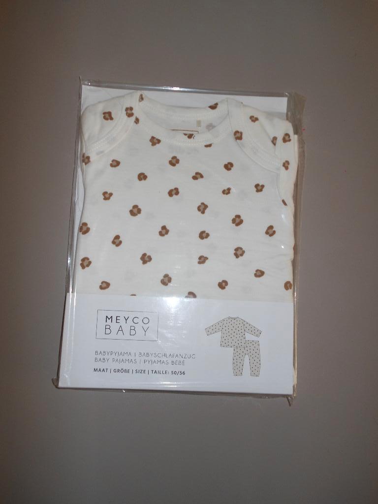 NIEUW: Meyco Baby Mini Panther Pyjama  50/56 – 50% KORTING, Kinderen en Baby's, Babykleding | Maat 50, Nieuw, Jongetje of Meisje