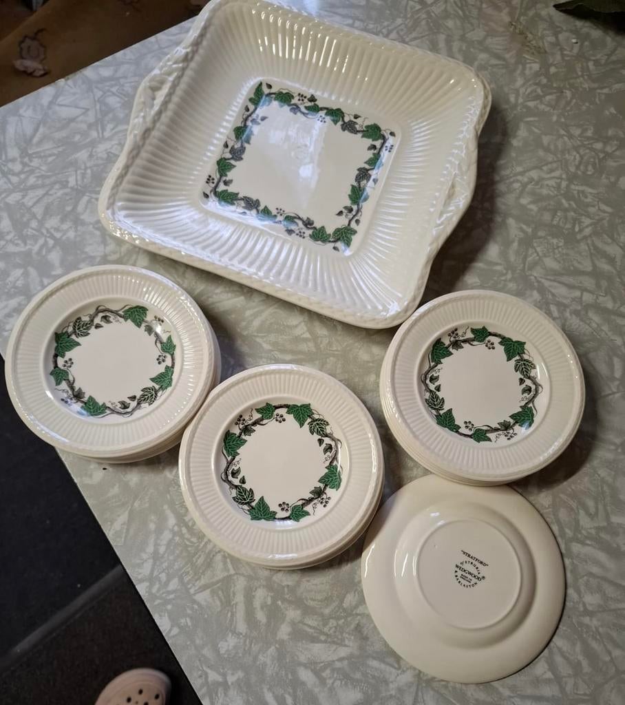 Wedgwood gebakstel stratford puntgaaf, Ophalen of Verzenden