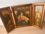 Drieluik met religieuze afbeeldingen, Antiek en Kunst, Ophalen of Verzenden