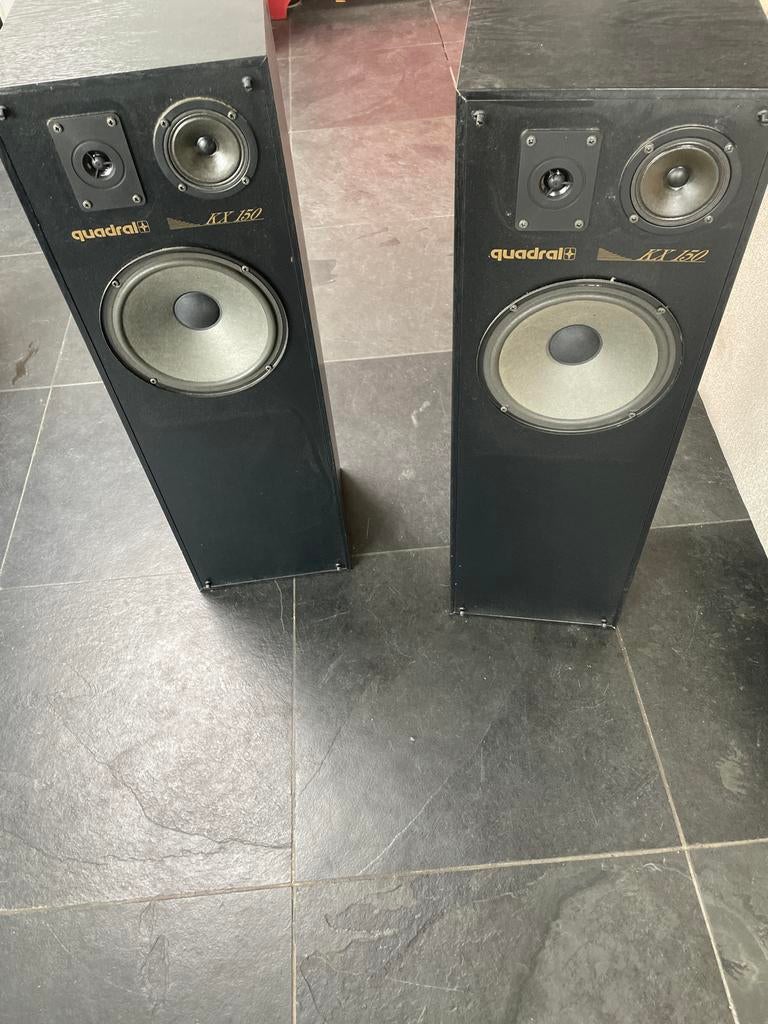 Quadral KX 150 speakers, Gebruikt, 120 watt of meer, Front, Rear of Stereo speakers, Ophalen