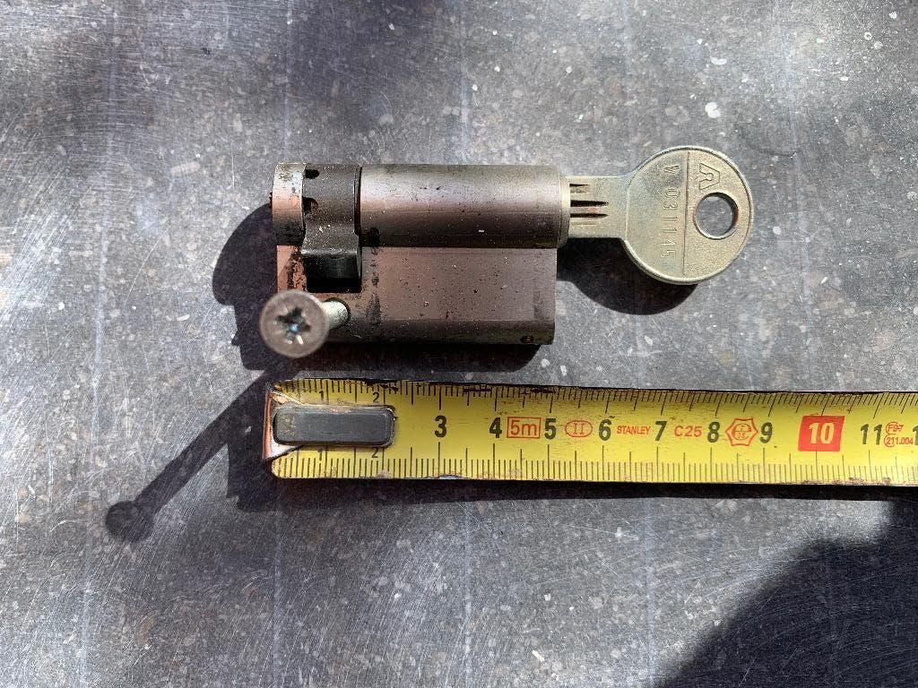 Slot schuifpui, Gebruikt, 225 cm of meer, Ophalen of Verzenden, Metaal