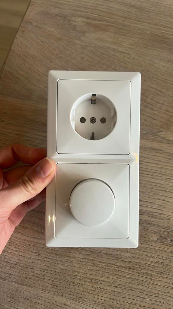 Wintop stopcontact met dimmer, Ophalen of Verzenden, Gebruikt, Stopcontact