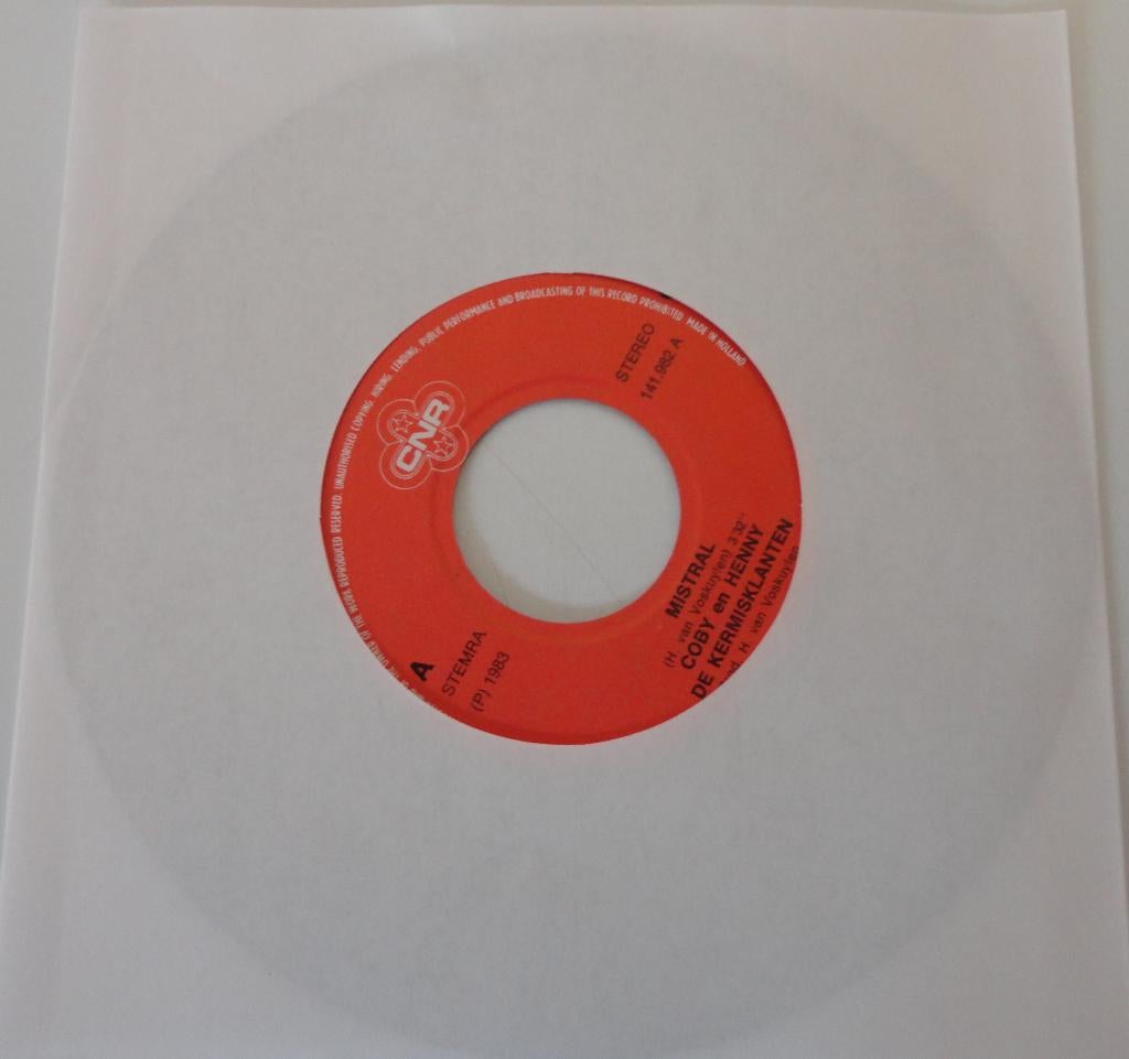 Coby en Henny  ( de kermisklanten ) > Mistral, Cd's en Dvd's, Vinyl Singles, Gebruikt, 7 inch, Single, Ophalen of Verzenden