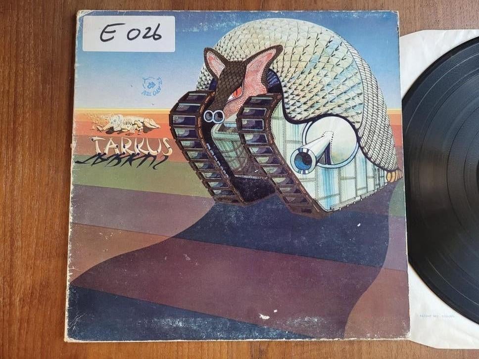 Emerson, Lake & Palmer - Tarkus LP (1971), Cd's en Dvd's, Vinyl | Rock, Progressive, Gebruikt, Originele persing, Ophalen of Verzenden