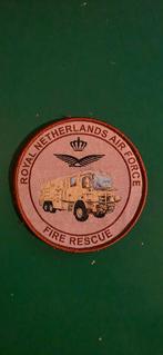 Brandweer RNLAF patch, Ophalen of Verzenden, Overige soorten, Nederland, Embleem of Badge