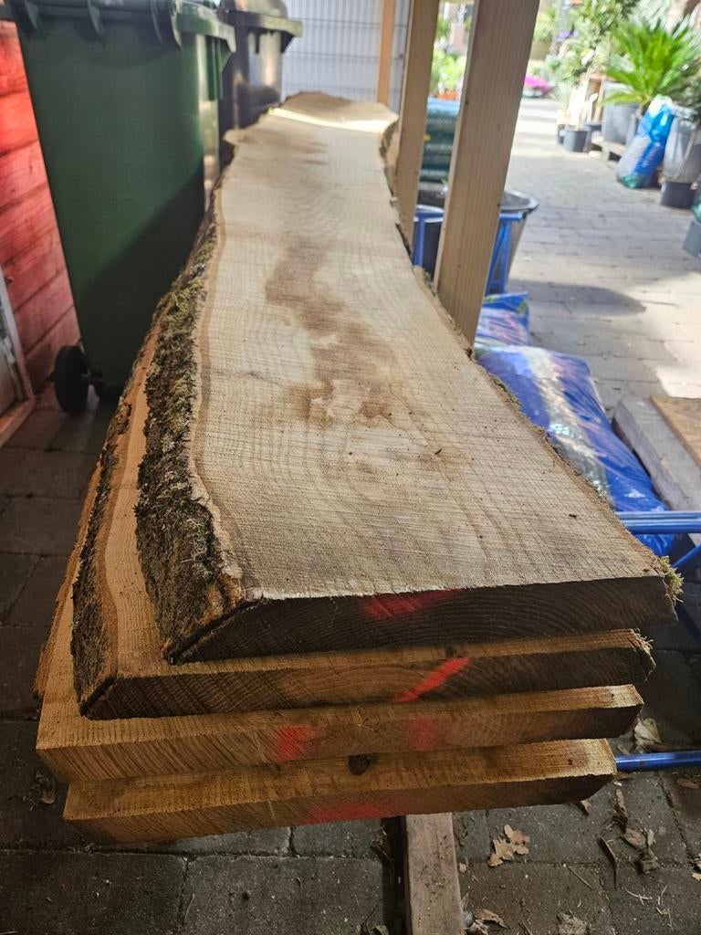 Essen boomstamdelen / boomstamplanken 5cm dik, Ophalen, 250 cm of meer, Balken