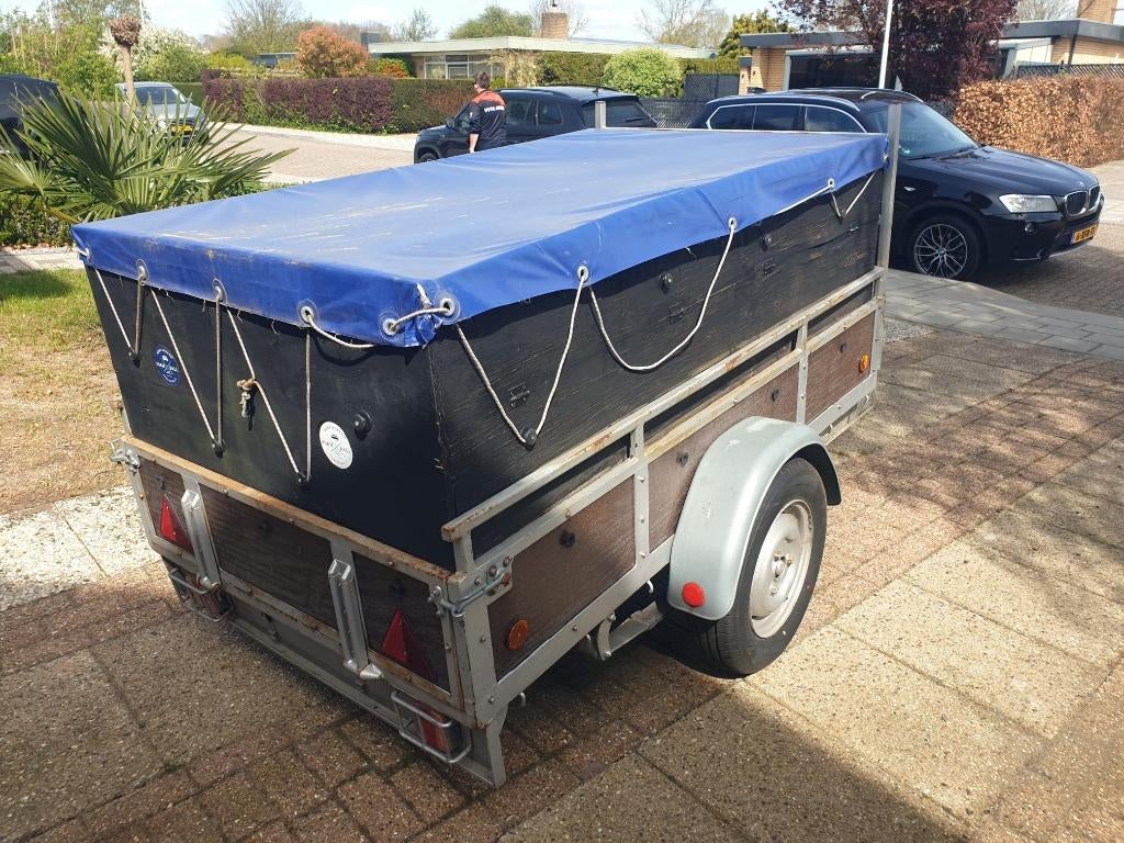 Aanhanger of bagagewagen (200x110 mtr), Hobby en Vrije tijd, Overige Hobby en Vrije tijd, Gebruikt, Ophalen